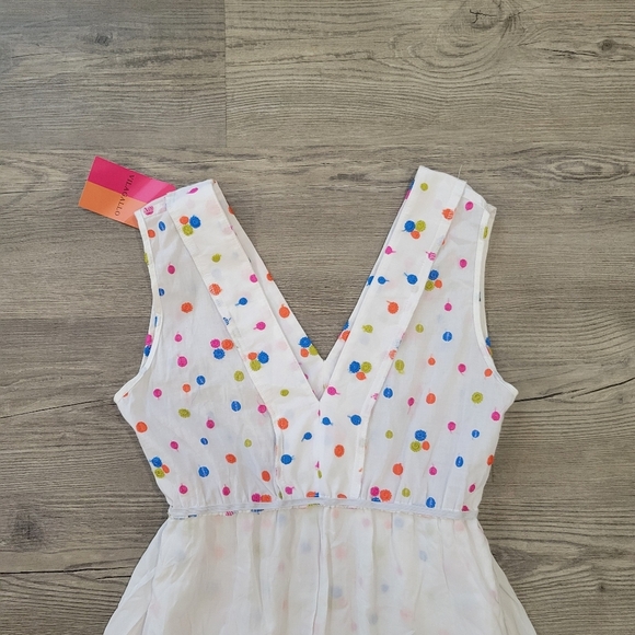 Vilagallo Women's Cotton Polka Dot Maxi Dress Size 36 - Picture 13 of 16